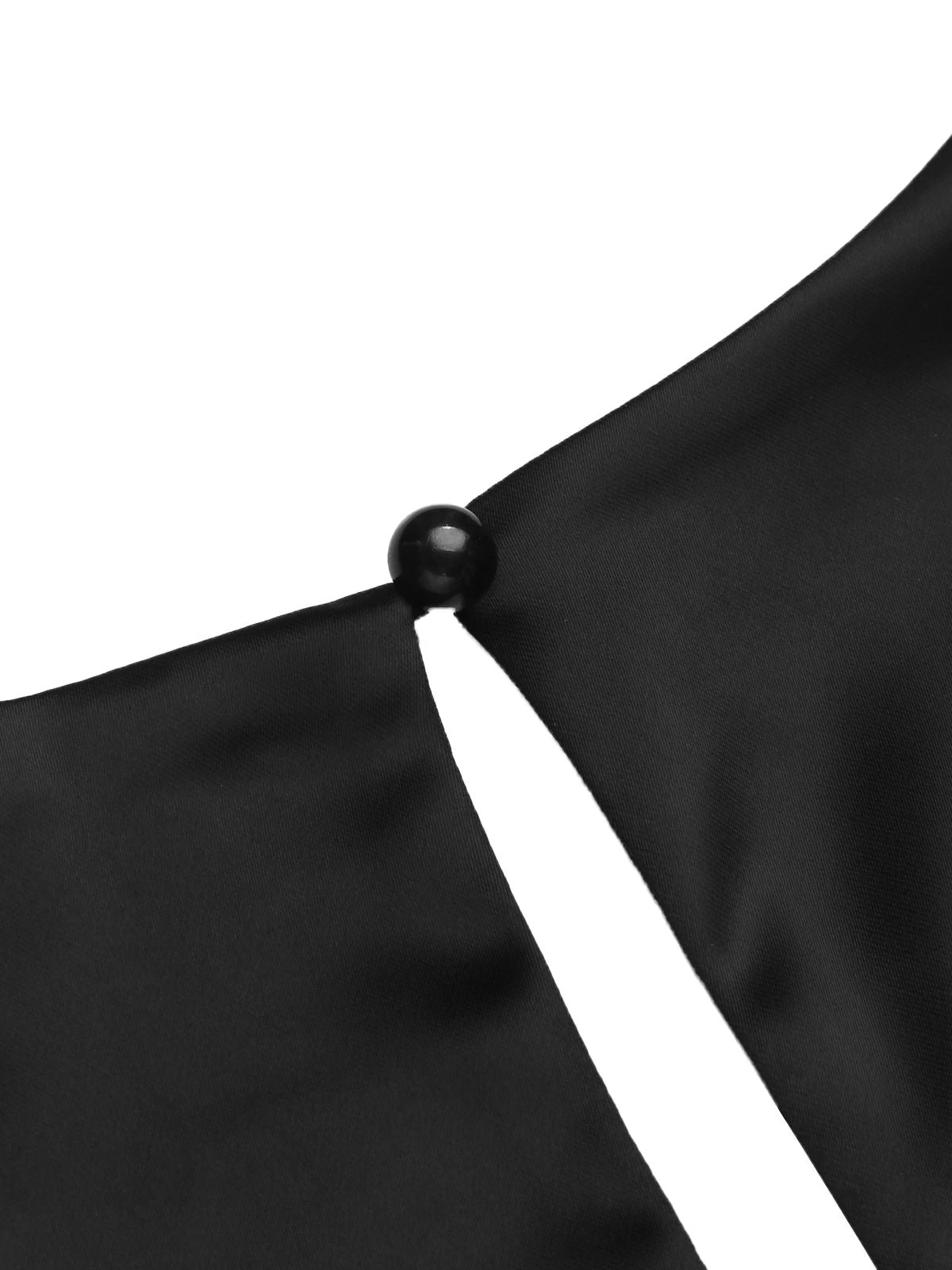 Black 1960s Patchwork Fishtail Bodycon Dress 8 Black 1960s Patchwork Fishtail Bodycon Dress - Image 6