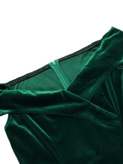 Wine Red 1960s Velvet Bodycon Vintage Dress -BUNBUN Fancy Clothing Shop SCV009605 G 2 f41800b0 365b 40df a3ff 0e2985993715