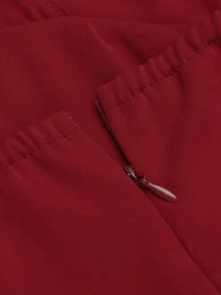 Red 1960s Solid Halter Bodycon Dress -BUNBUN Fancy Clothing Shop SCV012000 6