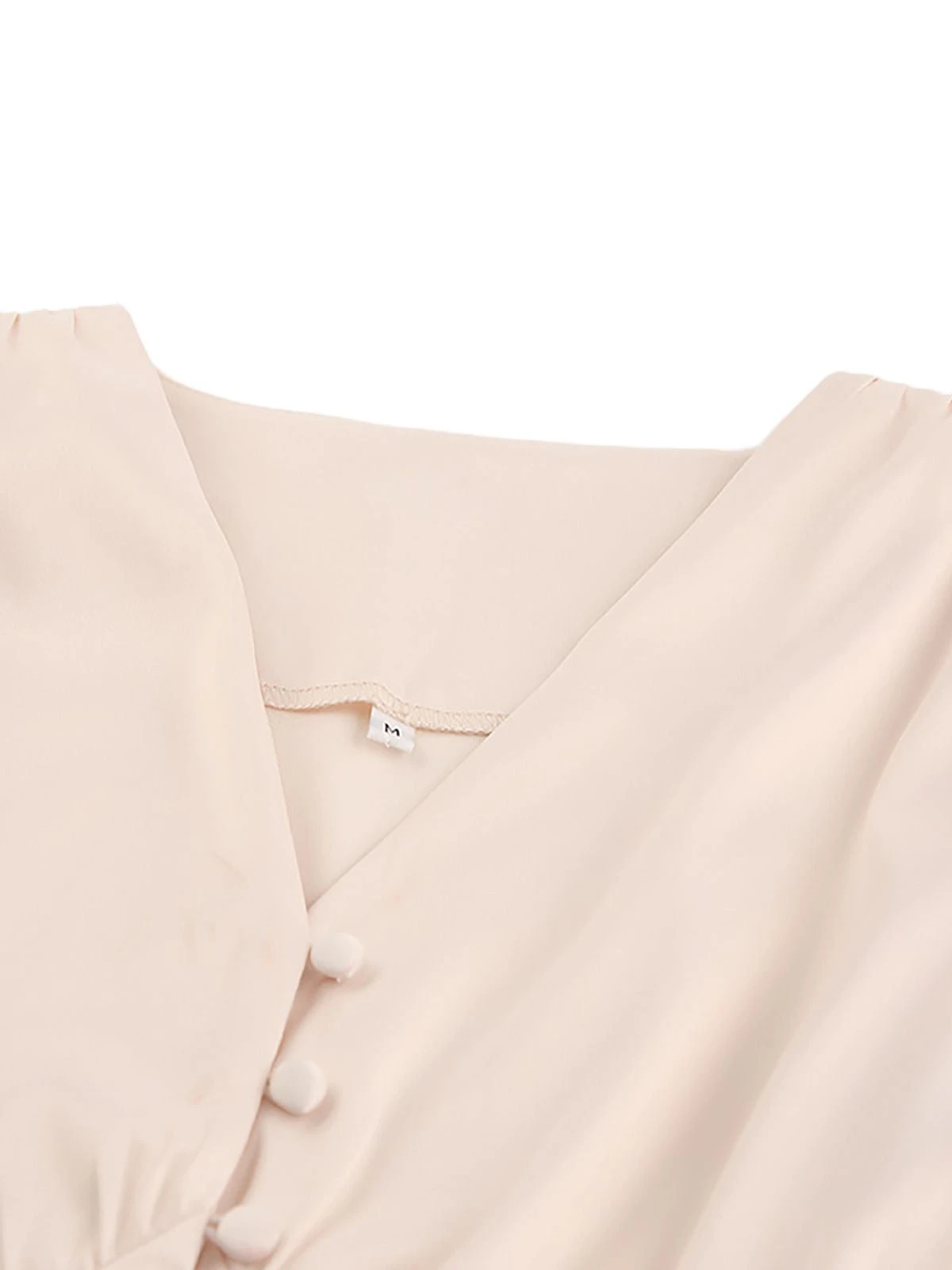 1940s Solid Silk Buttoned Tea Dress 7 1940s Solid Silk Buttoned Tea Dress - Image 5