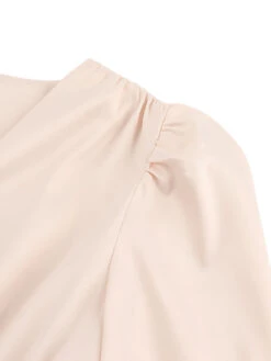 1940s Solid Silk Buttoned Tea Dress 16 1940s Solid Silk Buttoned Tea Dress -BUNBUN Fancy Clothing Shop SCV012767 6