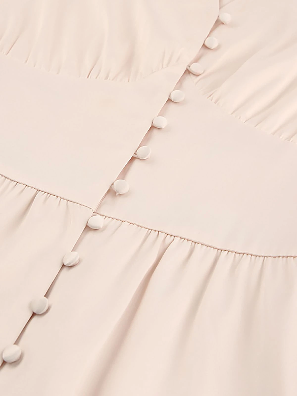 1940s Solid Silk Buttoned Tea Dress 10 1940s Solid Silk Buttoned Tea Dress - Image 8