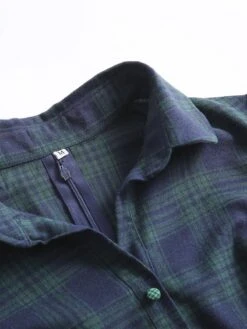 Plaids 1950s Buttoned Belted Swing Dress 17 Plaids 1950s Buttoned Belted Swing Dress -BUNBUN Fancy Clothing Shop SCV012900 7