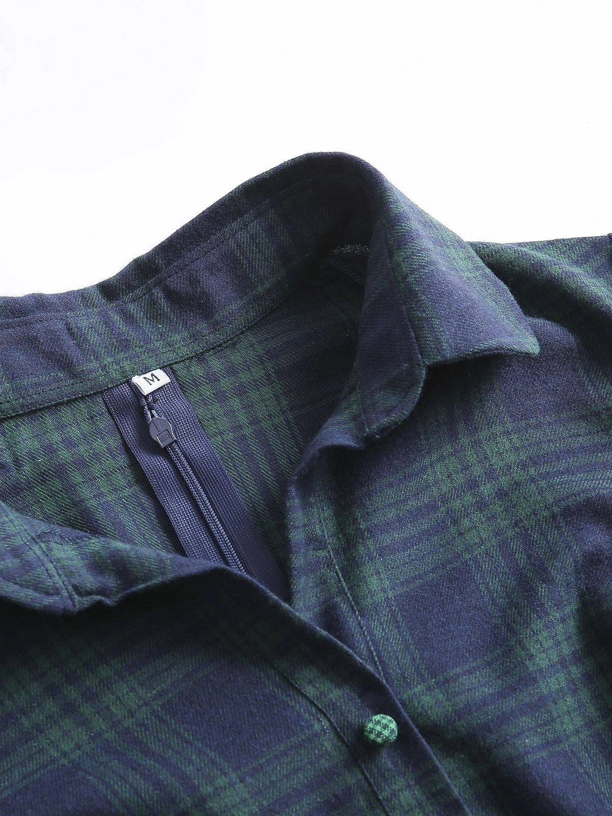 Plaids 1950s Buttoned Belted Swing Dress 9 Plaids 1950s Buttoned Belted Swing Dress - Image 7