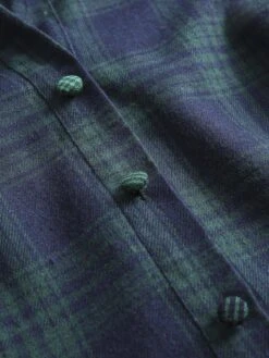 Plaids 1950s Buttoned Belted Swing Dress 18 Plaids 1950s Buttoned Belted Swing Dress -BUNBUN Fancy Clothing Shop SCV012900 8