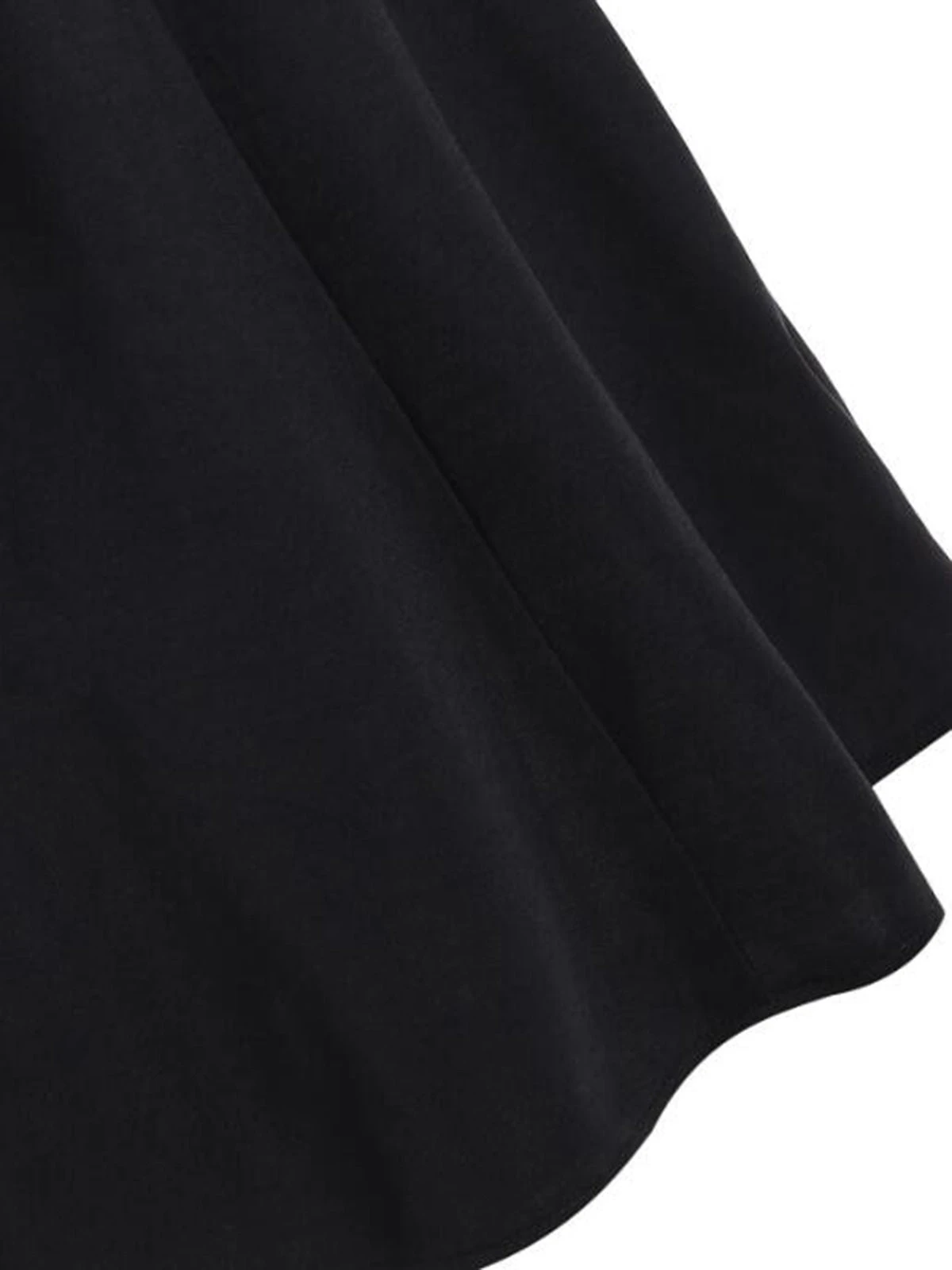 Black Red 1950s Halter Dot Swing Dress 6 Black Red 1950s Halter Dot Swing Dress - Image 4