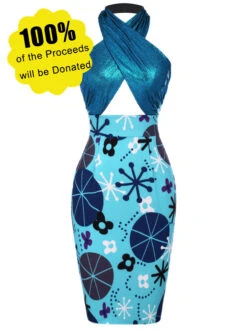 [Lori's Design]1960s Dress Promoting Autism Awareness
