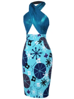 [Lori's Design]1960s Dress Promoting Autism Awareness -BUNBUN Fancy Clothing Shop SCV016102 2