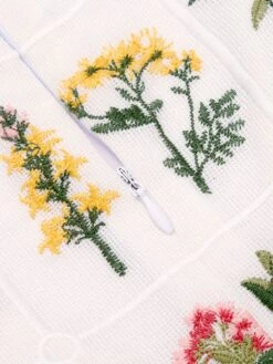 Blue 1950s Embroidery Pockets Swing Dress 14 Blue 1950s Embroidery Pockets Swing Dress -BUNBUN Fancy Clothing Shop SCV016183 6