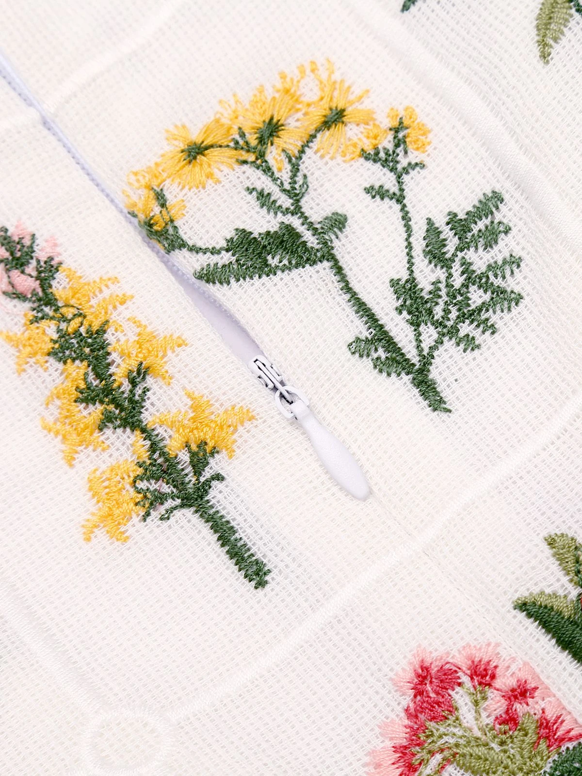 Blue 1950s Embroidery Pockets Swing Dress 7 Blue 1950s Embroidery Pockets Swing Dress - Image 5