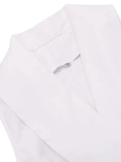 White 1950s Halter Belted Swing Dress -BUNBUN Fancy Clothing Shop SCV016217 5