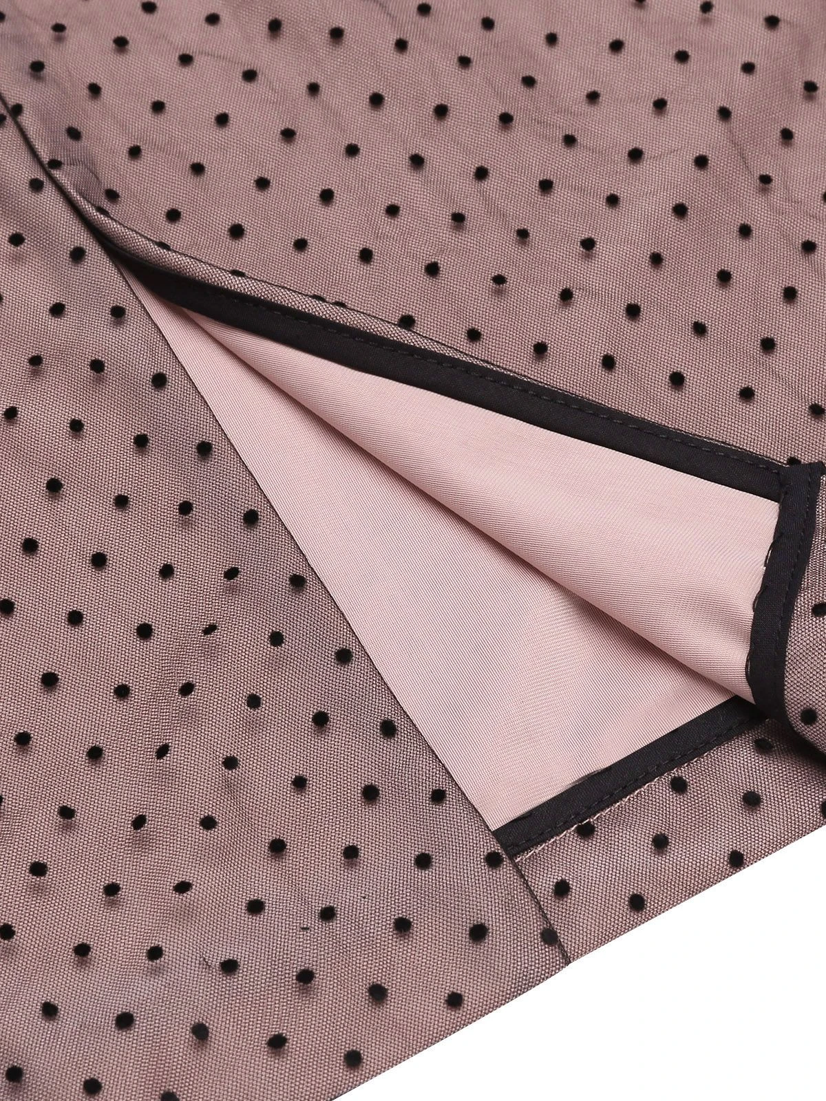 Pink 1960s Polka Dot Mesh Pencil Dress 11 Pink 1960s Polka Dot Mesh Pencil Dress - Image 9