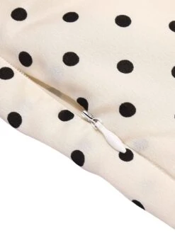 Ivory 1960s Polka Dot Halter Pencil Dress -BUNBUN Fancy Clothing Shop SCV016661 8