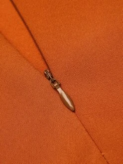 Orange 1950s Cape Pumpkin Swing Dress -BUNBUN Fancy Clothing Shop SCV019299 10