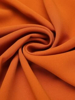 Orange 1950s Cape Pumpkin Swing Dress -BUNBUN Fancy Clothing Shop SCV019299 12