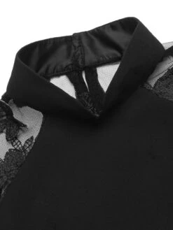 Black 1960s Butterfly Backless Pencil Dress 20 Black 1960s Butterfly Backless Pencil Dress -BUNBUN Fancy Clothing Shop SCV019360 4