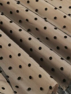 Black 1950s Polka Dot Off-shoulder Patchwork Dress -BUNBUN Fancy Clothing Shop SCV021018 B 5