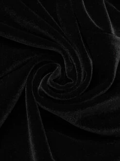 2PCS Black 1960s Solid Dress & Plush Cape -BUNBUN Fancy Clothing Shop SCV021040 8