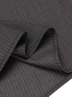 White & Gray 1950s Lace-Up Swing Dress -BUNBUN Fancy Clothing Shop SCV021041 5