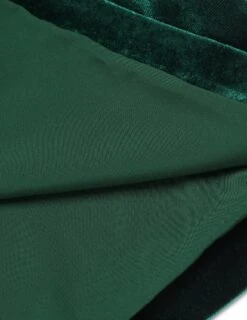 Green 1960s Velvet Lace Patchwork Dress -BUNBUN Fancy Clothing Shop SCV021043 8