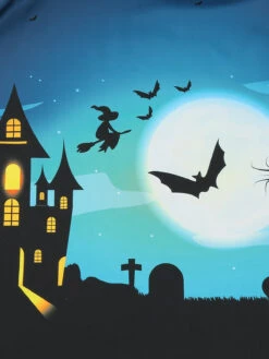 Navy Blue 1950s Halloween Lace Patchwork Dress -BUNBUN Fancy Clothing Shop SCV021088 NB 6