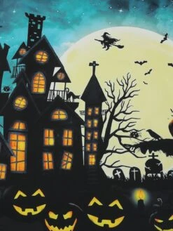 Blue 1950s Halloween Lace Patchwork Dress -BUNBUN Fancy Clothing Shop SCV021091 BL 5