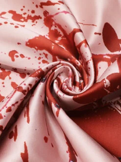 Pink 1930s Halloween Blood Fishtail Dress -BUNBUN Fancy Clothing Shop SCV021116 4