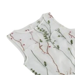 1950s Flower Gauze Sleeveless Swing Dress -BUNBUN Fancy Clothing Shop SCV021197 W 3