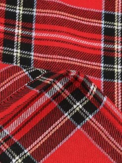 1950s Long Sleeve Patchwork Swing Dress -BUNBUN Fancy Clothing Shop SCV021198 R 5