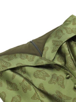 Green 1950s Off-Shoulder Vintage Dress -BUNBUN Fancy Clothing Shop SCV021276 G 5