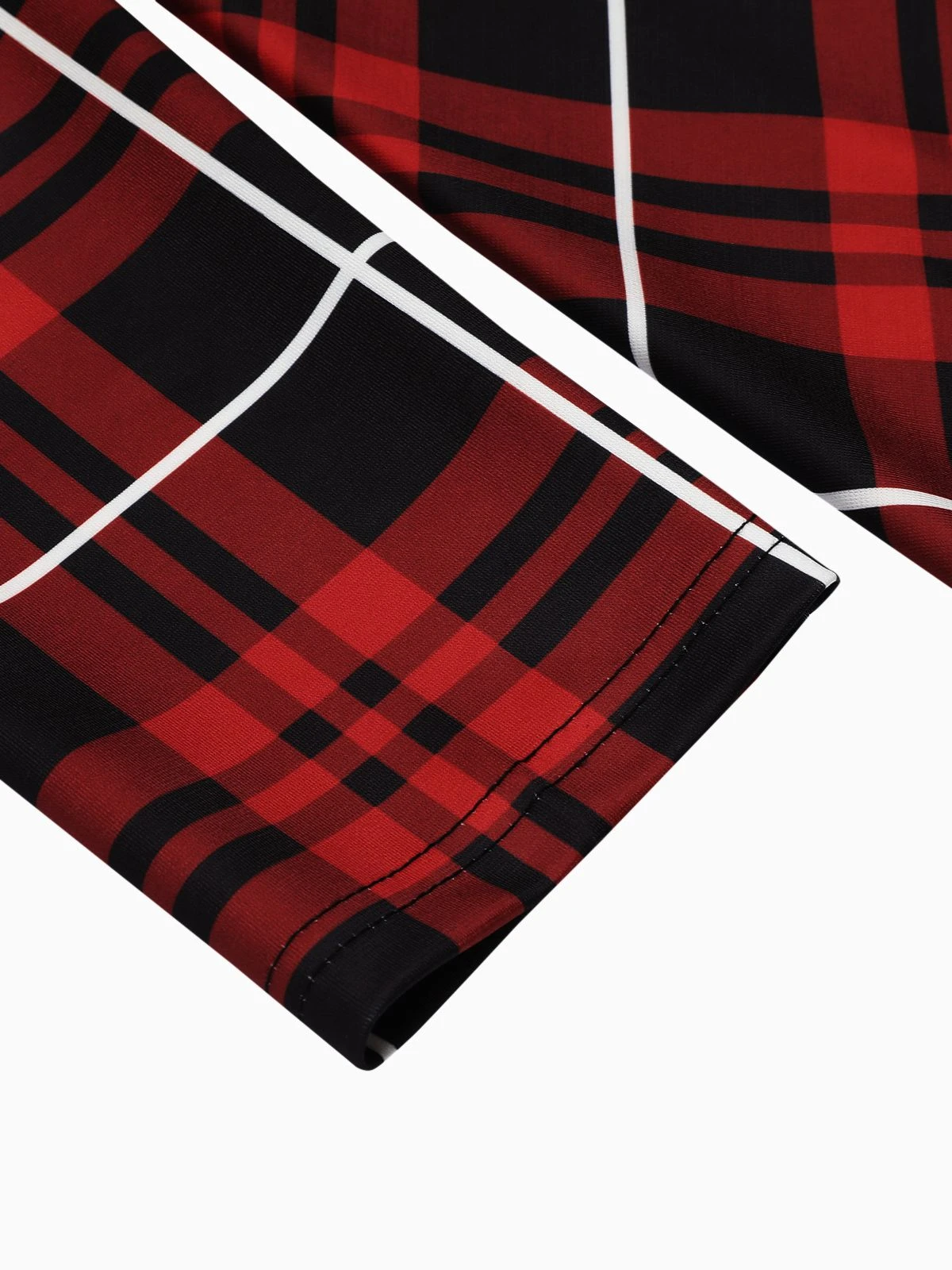 Red 1950s Plaid Lace-up Hooded Dress 10 Red 1950s Plaid Lace-up Hooded Dress - Image 8