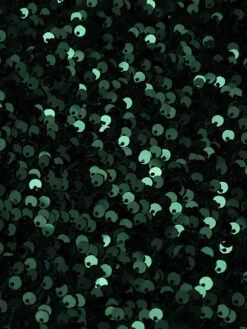 Green 1960s Sequins Off-Shoulder Pencil Dress -BUNBUN Fancy Clothing Shop SCV021325 5