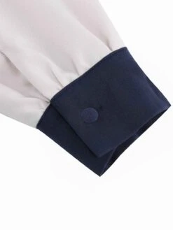 Blue & White 1950s Solid Patchwork Dress 19 Blue & White 1950s Solid Patchwork Dress -BUNBUN Fancy Clothing Shop SCV021364 NB 8 compressed