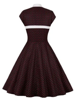 1950s Polka Dots Heart Collar Dress -BUNBUN Fancy Clothing Shop SCV021501 B 3