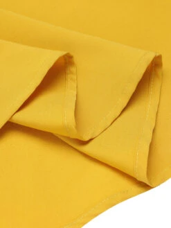 Yellow & White 1940s Buttons Patchwork Dress -BUNBUN Fancy Clothing Shop SCV021574 5