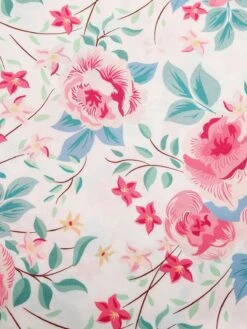 Pink 1950s Halter Floral Swing Dress -BUNBUN Fancy Clothing Shop SVC016063 6