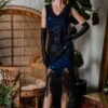 [US Warehouse] Blue 1920s Sequined Flapper Dress -BUNBUN Fancy Clothing Shop SVH034316 BL 1