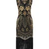 [US Warehouse] 1920s Sequined Fringe Flapper Dress