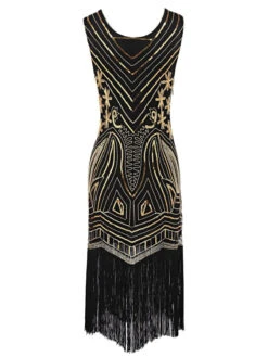 [US Warehouse] 1920s Sequined Fringe Flapper Dress -BUNBUN Fancy Clothing Shop SVH034324 B 3 dresslink d0215ca5 3270 4de1 a5d4 678e5b82ad9b