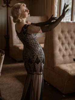 [US Warehouse] Pink 1920s Cap Sleeve Sequin Evening Dress -BUNBUN Fancy Clothing Shop SVH034483 P H 7ac0b9bb d0f8 4b0f a218 86927c8b0f53