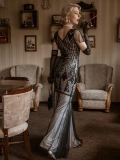 [US Warehouse] Pink 1920s Cap Sleeve Sequin Evening Dress -BUNBUN Fancy Clothing Shop SVH034483 P I 48c78d78 8e03 4d8d 8fae a3f364ca0f5d