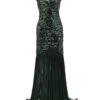 [US Warehouse] Green 1920s Sequin Maxi Flapper Dress -BUNBUN Fancy Clothing Shop SVV031525 DG 1 ffe87868 e786 4ca6 95d9 89eaf1be5284