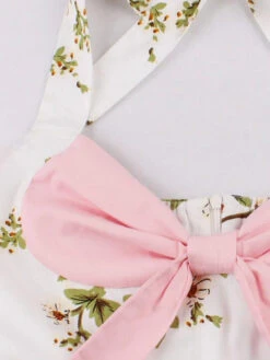 1950s Halter Floral Swing Dress -BUNBUN Fancy Clothing Shop SVV031968 PP 3