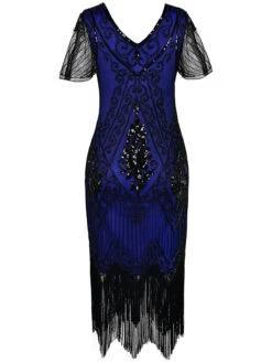 [US Warehouse] Blue 1920s Sequin Art Deco Flapper Dress -BUNBUN Fancy Clothing Shop SVV032064 BL 3 6a2d4f5b e65b 4715 b4fb 687a7d433dd8