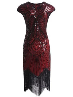 [US Warehouse] Red 1920s Sequin Beaded Fringed Dress -BUNBUN Fancy Clothing Shop ia 200000028 c0e9bdd9 b945 4697 b10d 8b7533b6f5eb